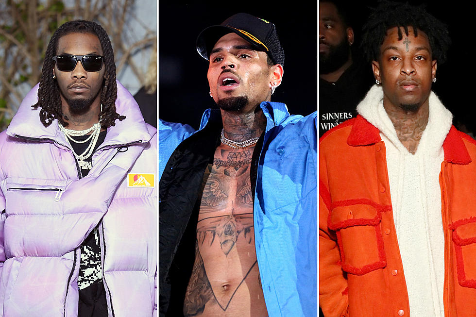 Chris Brown Tells Offset to Fight Him After 21 Savage Meme Criticism