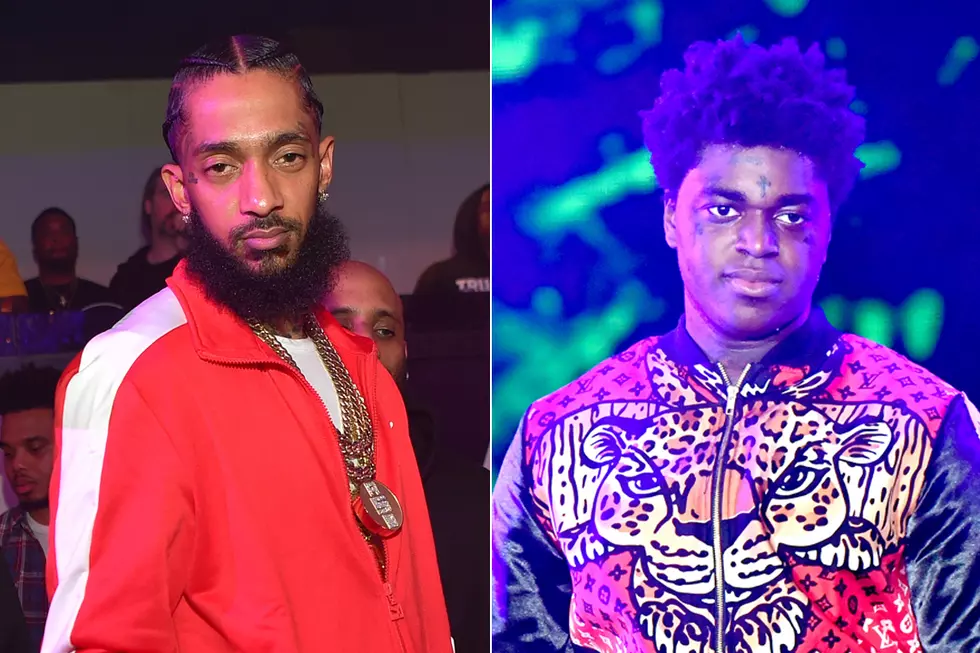 Fans Hold Nipsey Hussle Memorial Outside Kodak Black Show