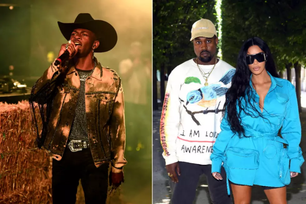 Lil Nas X Asks Kim Kardashian to Send Picture She Took of Him and Kanye West