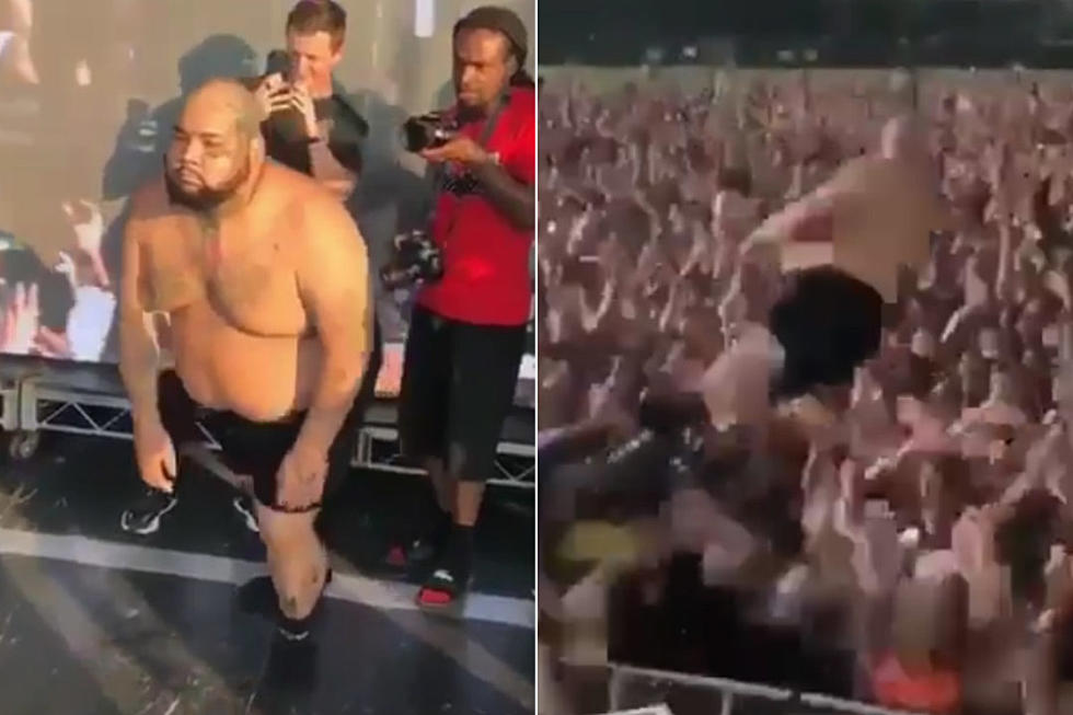 50 Cent Clowns Members Only’s Flyboy Tarantino for Stage Diving
