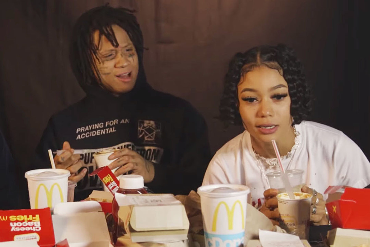 Trippie Redd & Coi Leray Try to Eat All Items on McDonald ...