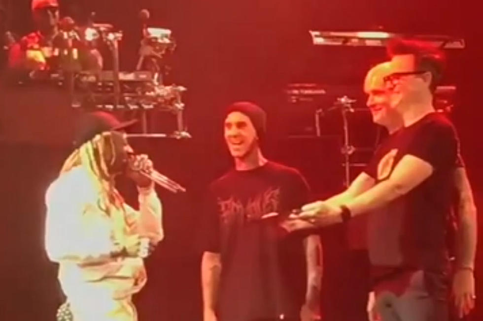 Blink-182 Gift Lil Wayne Blunt on Stage on Final Day of Tour: Watch