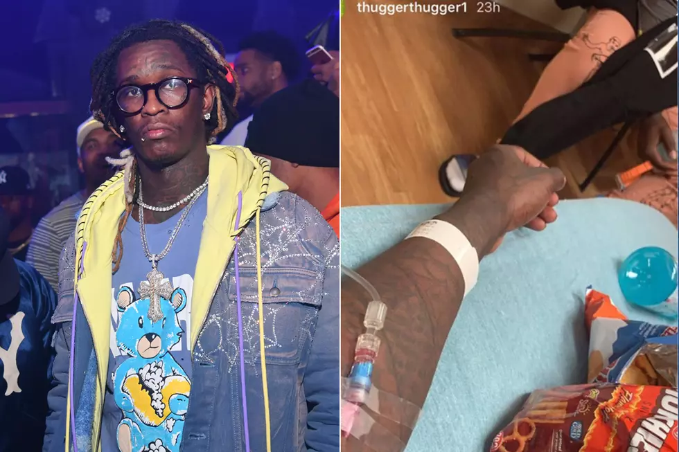 Young Thug Posts Photo in Hospital Bed