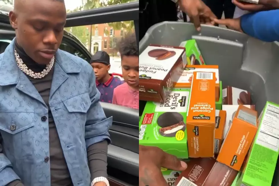 DaBaby Buys All of Kids’ Cookies, Gives Them Back: Watch