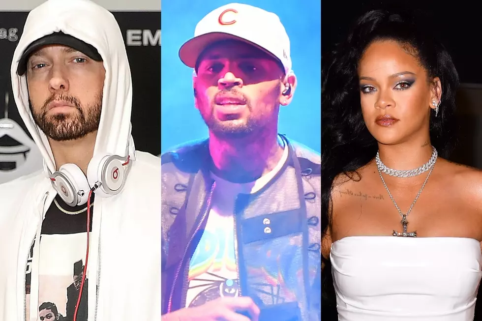 Eminem Sides With Chris Brown Hitting Rihanna in Leaked Old Song Snippet: Listen