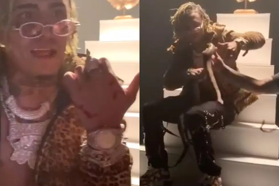 Lil Pump Gets Bitten by a Snake, Freaks Out: Video