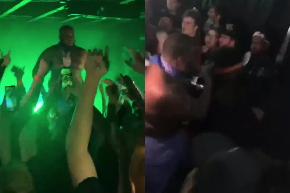 Video: Maxo Kream Jumps Off Stage to Fight Fan Who Threw Beer