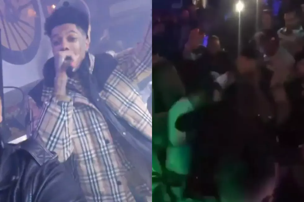 Blueface and Crew Brawl in Club Over Alleged Chain Snatching Attempt: Report
