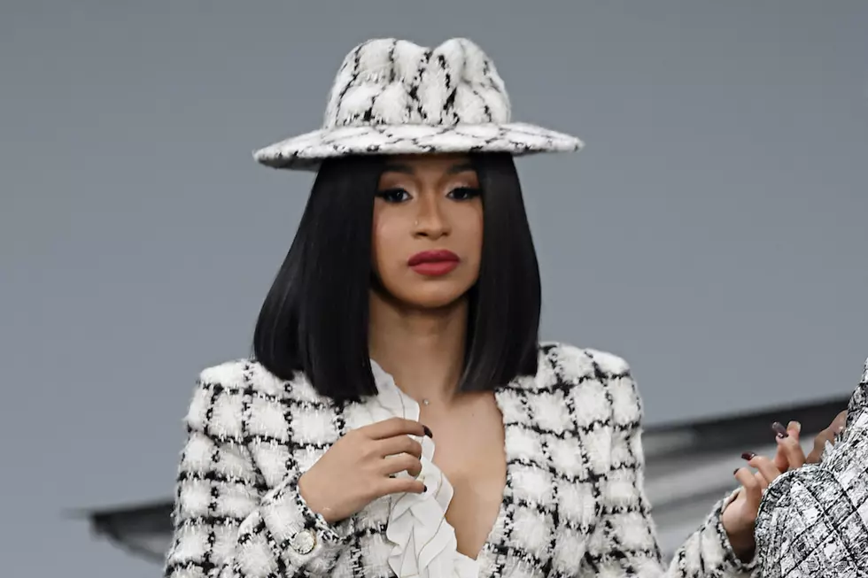 Cardi's Feather Jacket Gets Mad Attention As She Walks To Court
