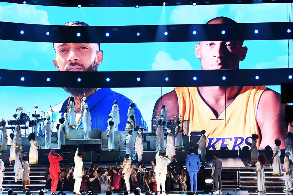 Meek Mill and More Pay Tribute to Nipsey Hussle at Grammys: Watch