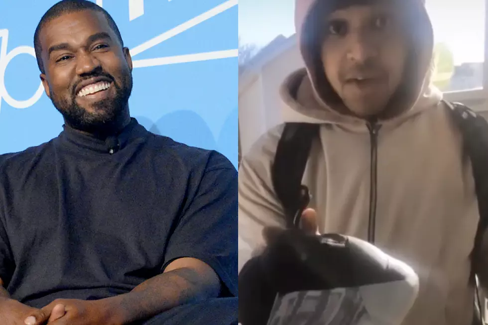 Kanye West Gives Away Free Yeezys in Chicago: Video