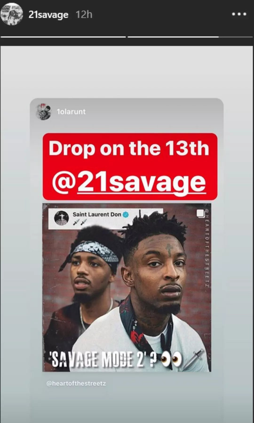 21 Savage Reveals His Plans To Drop A New Album Very Very Soon