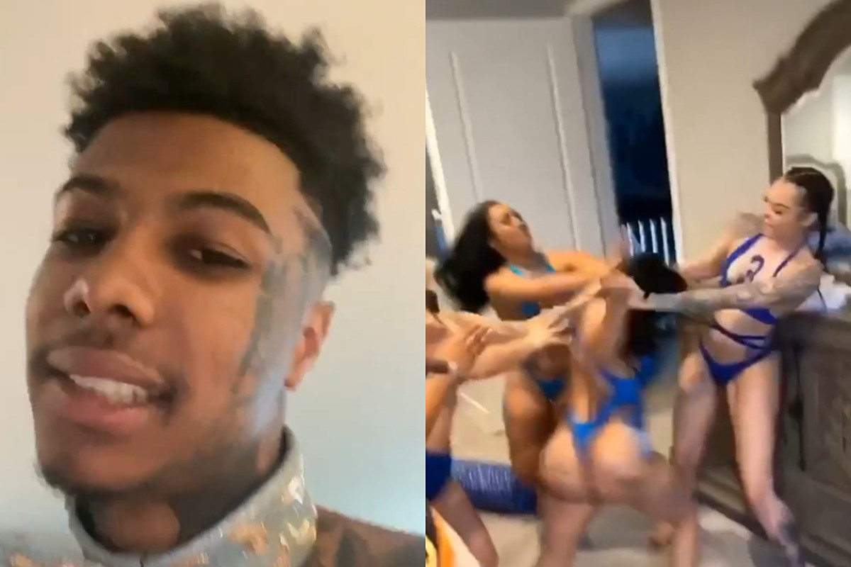 Fight Breaks Out at Blueface’s House During Music Video Shoot: Watch.