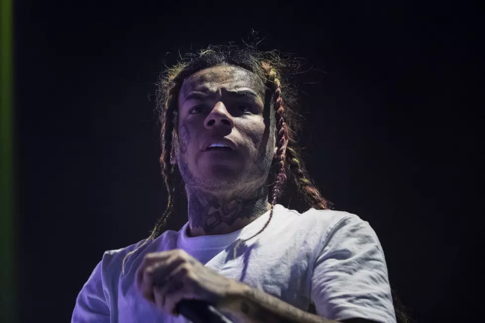 6ix9ine Sued by Dancer for Allegedly Throwing Champagne Bottle That Cut Her Head Open