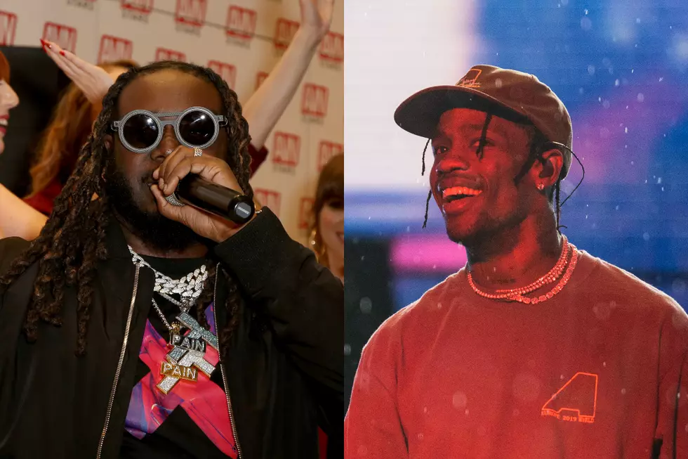 T-Pain Says He Was Showing Travis Scott Beats and Travis Fell Asleep Standing Up