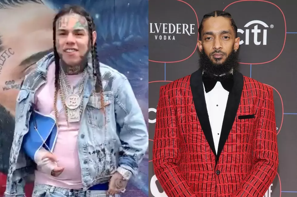 6ix9ine Insists He Didn’t Disrespect Nipsey Hussle After Visiting Late Rapper&#8217;s Mural