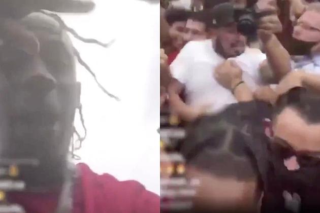 Travis Scott Goes to a McDonald&#8217;s and Gets Rushed by Big Crowd of Fans: Watch