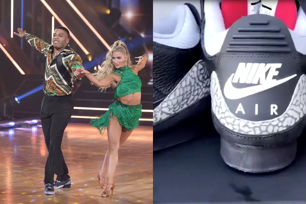 Nelly Customizes Jordan Sneakers With a Heel on DWTS