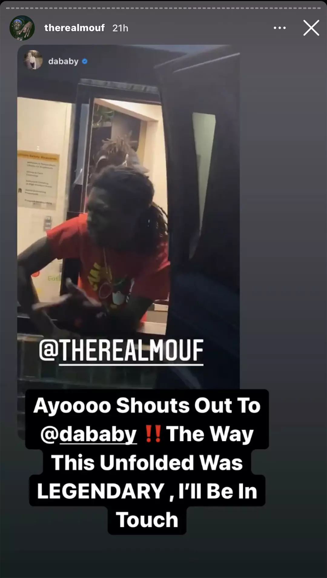 Mcdonald S Employee Freestyles For Dababy In A Drive Through Xxl