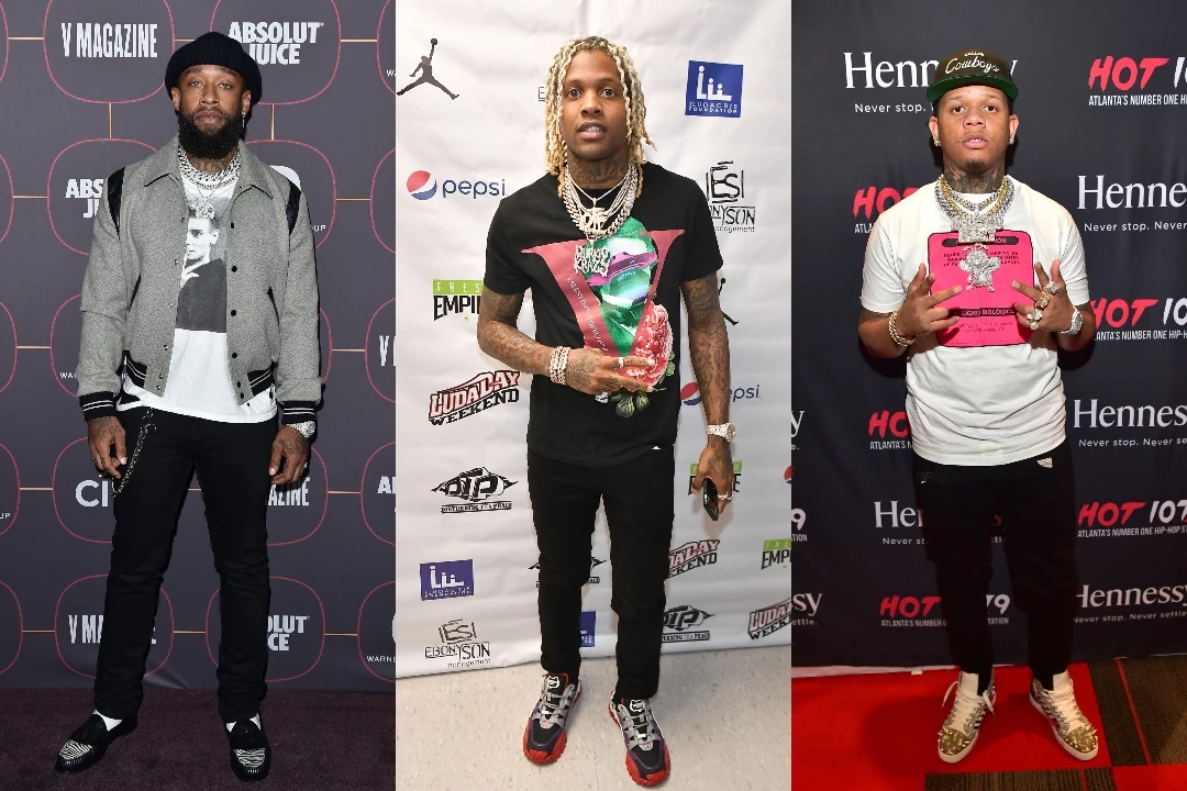 Download Lil Durk posing in a stylish outfit