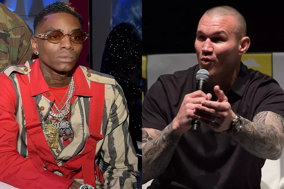 Soulja Boy and WWE Wrestler Randy Orton Trade Shots