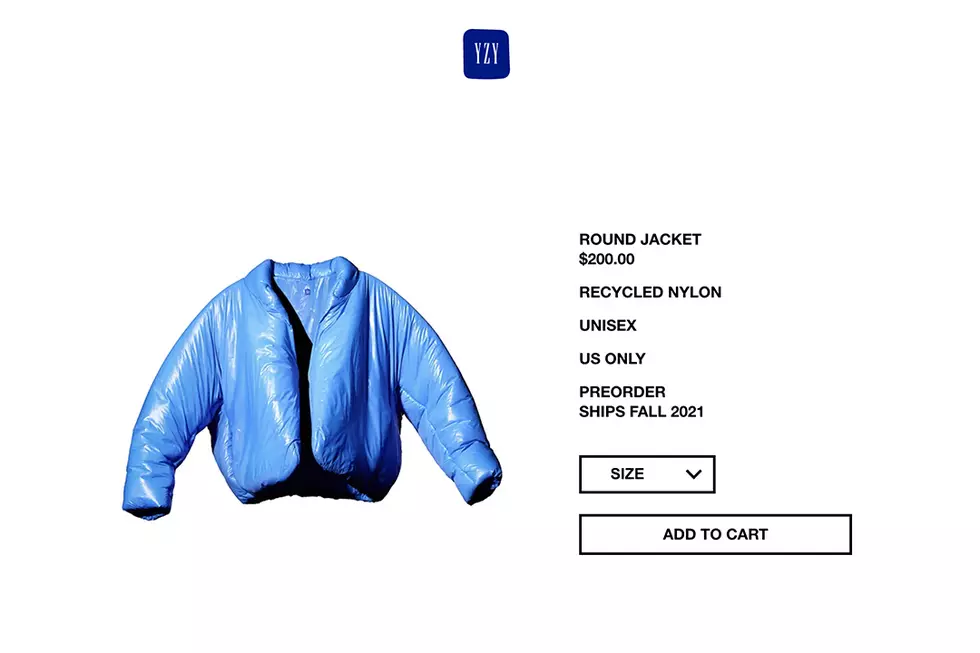 kanye west yeezy gap blue jacket