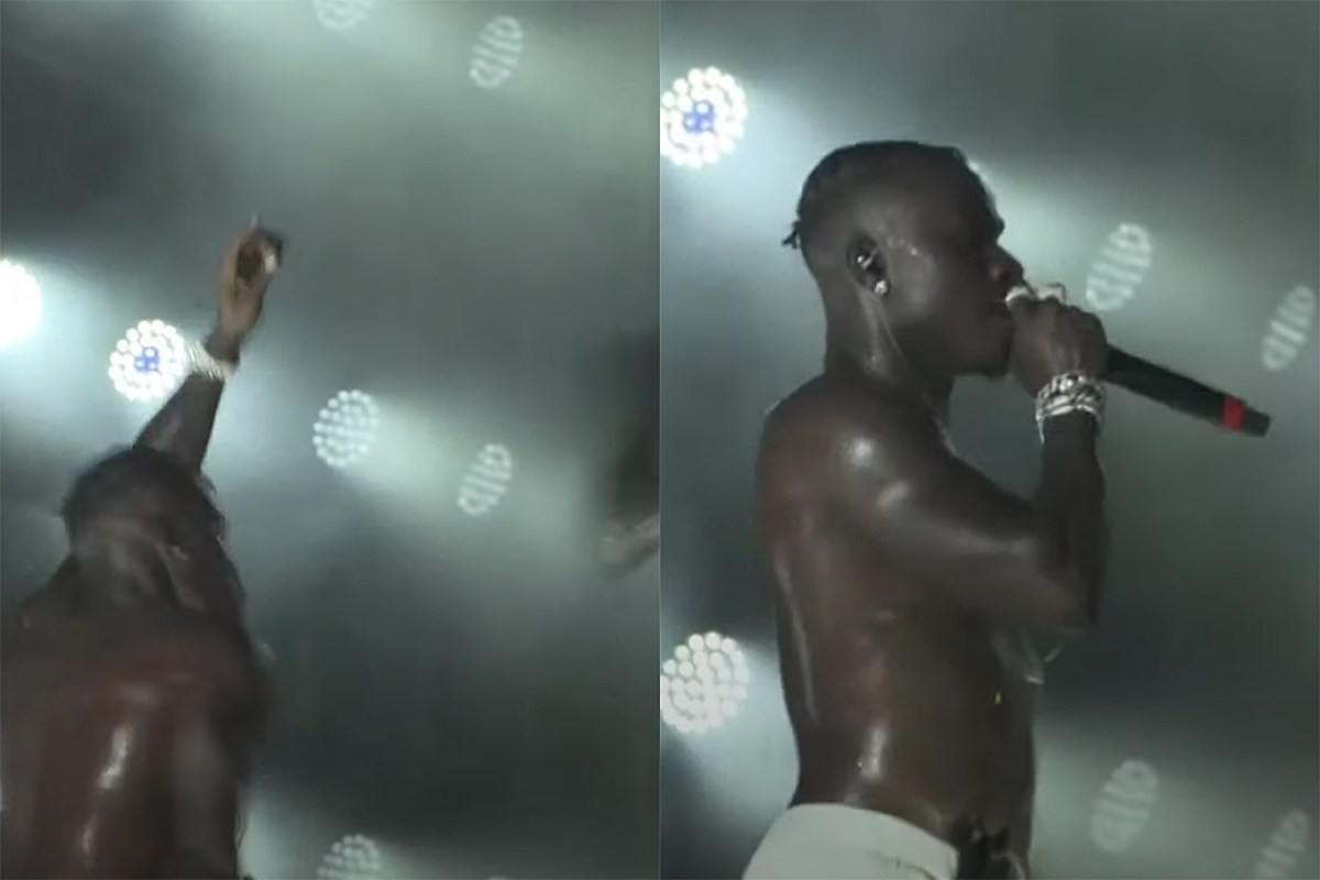 DaBaby Hit with Bottles During Rolling Loud Performance