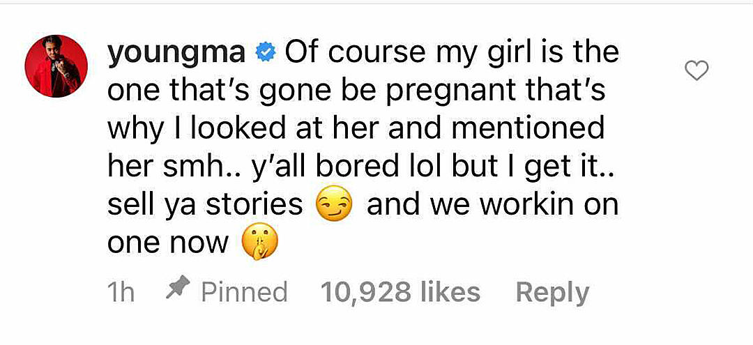 Young M.A Pregnant? Watch Her Response