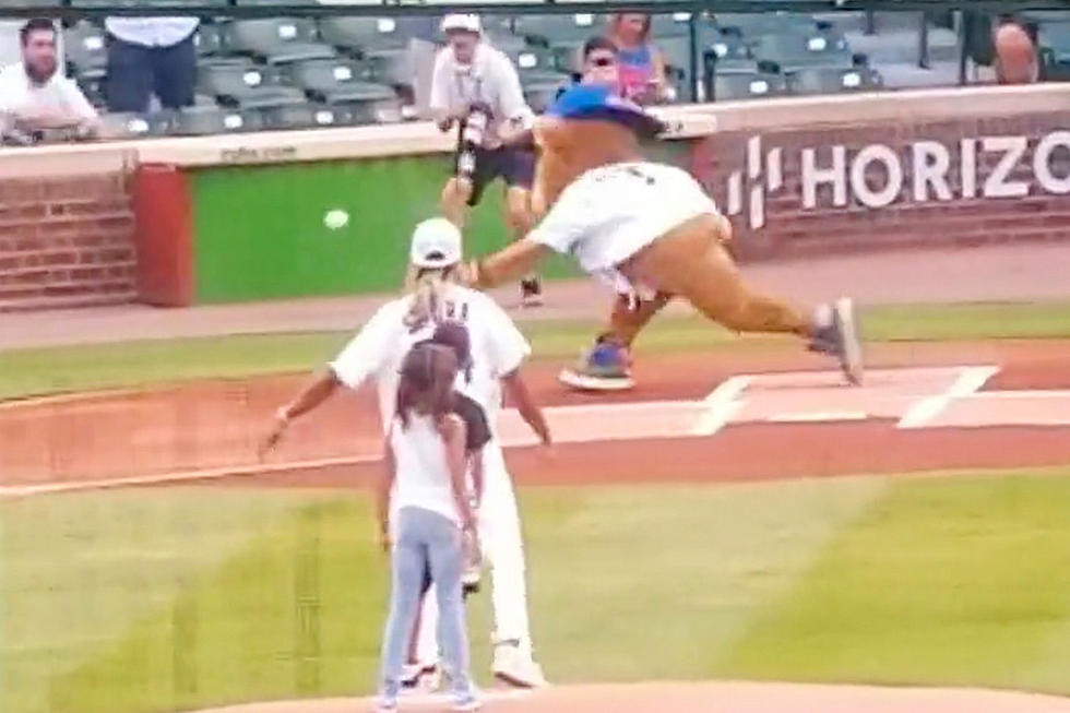 Lil Durk Throws Out First Pitch at Chicago Cubs Baseball Game, Gets Clowned for Completely Missing Throw