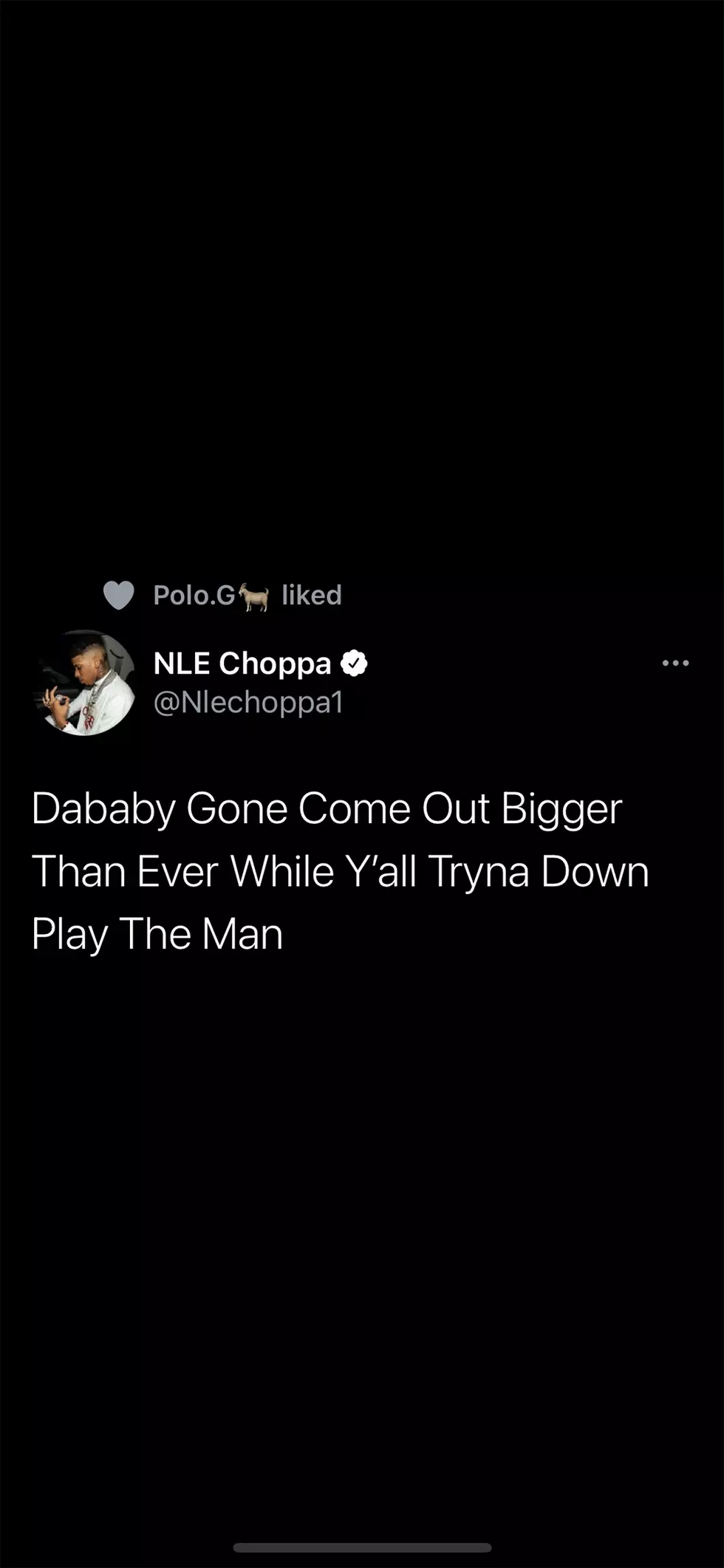 nle choppa polo g defend dababy on twitter