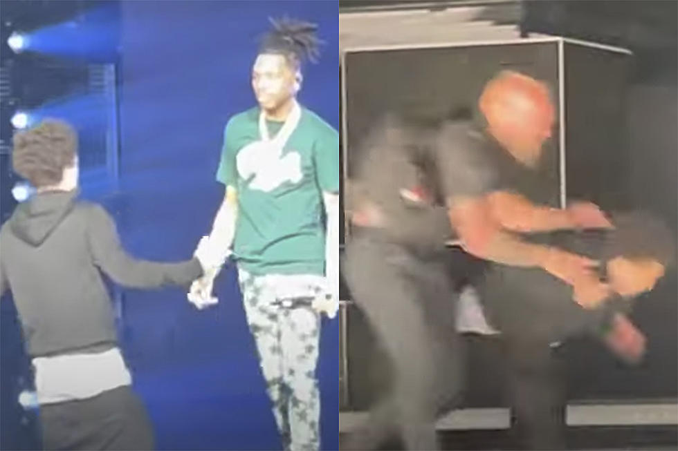 Lil Baby Fan Jumps on Stage During Concert, Gets Thrown Down by Security &#8211; Watch