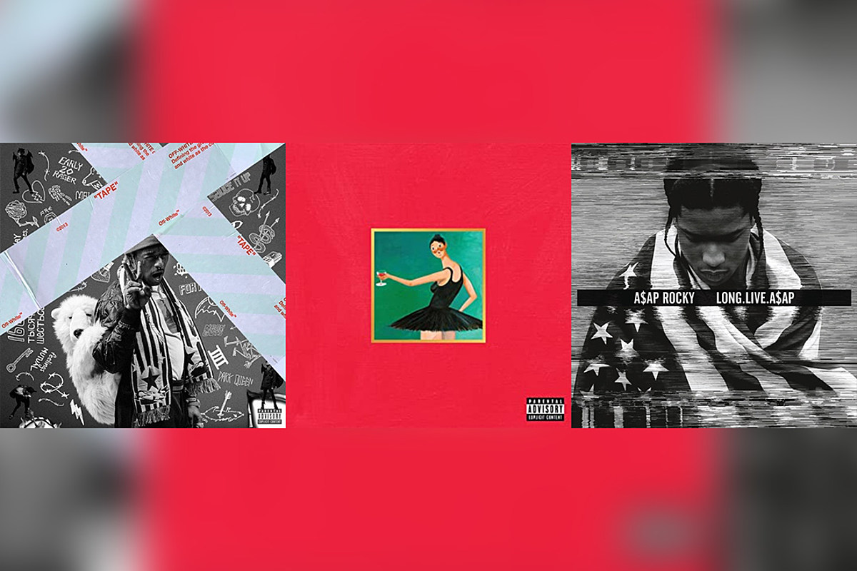 All album covers designed by Virgil Abloh