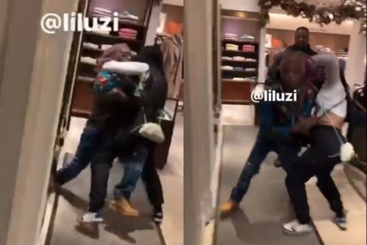Lil Uzi Vert Charges at Man in Store, Restrained by Woman - XXL