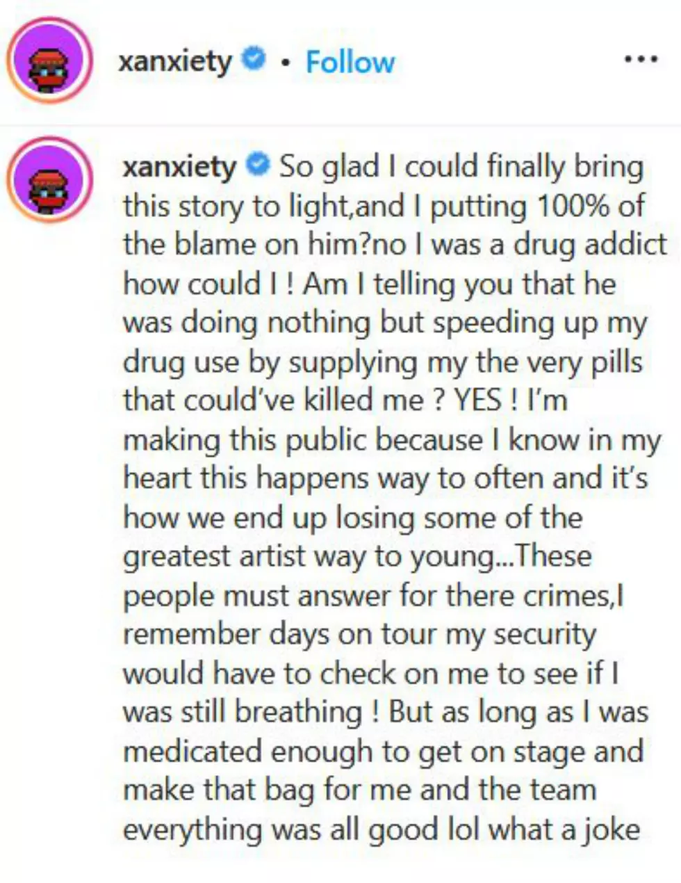 Lil Xan reacts to response to opening up about drug use