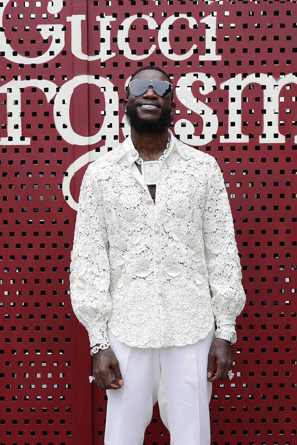 Gucci Mane arrives at the Gucci show during Milan Fashion Week Spring/Summer 2020 on September 22, 2019 in Milan, Italy.