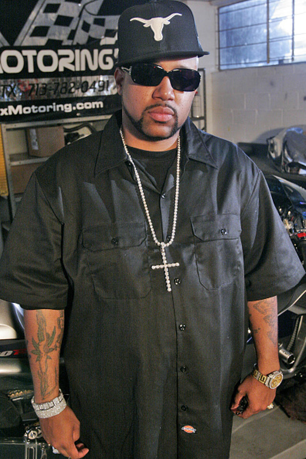 Rapper Pimp-C of the rap group UGK during the video shoot for the lead off street anthem Pourin Up from Pimp-Cs highly anticipated solo album Pimpalation on April 3, 2006 in Houston, Texas.