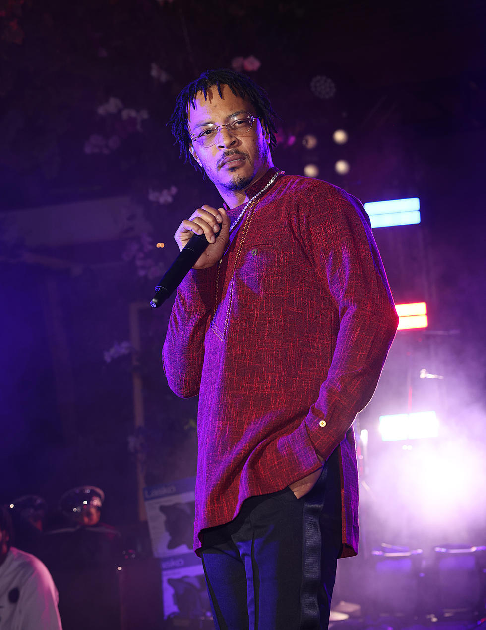 T.I. performs onstage at Richard Mille after dark at Wayne & Cynthia Boichs Art Basel Party in partnership with Jetcraft on December 03, 2021 in Miami, Florida.
