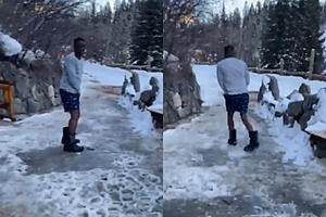 Boosie BadAzz Tries Mushrooms, Runs Around in the Snow in Shorts...