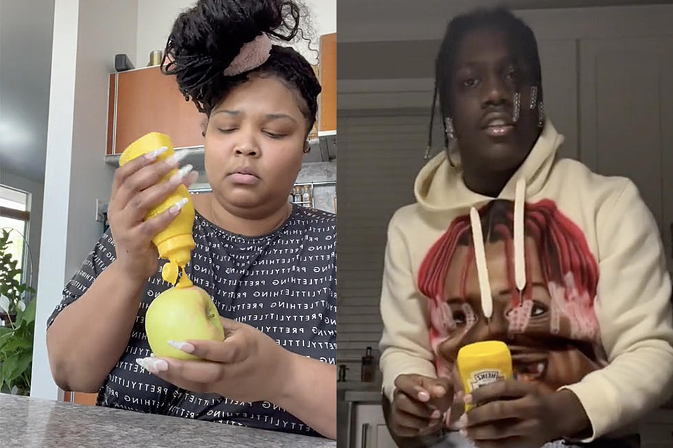 Lizzo Responds to Lil Yachty Not Approving Mustard on Oreos by Eating Mustard on an Apple – Watch