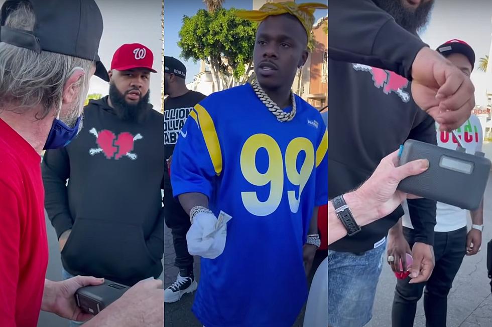 DaBaby Gives Homeless Man $100 for Portable Radio - Watch - XXL