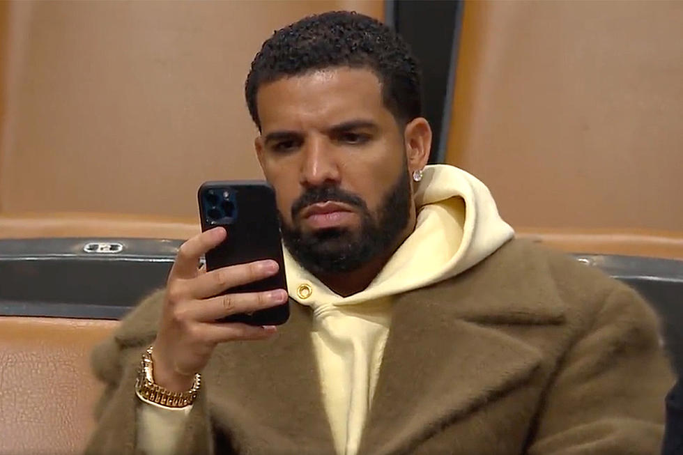 Drake Caught on Video Looking Upset at His Phone Sparks New Meme