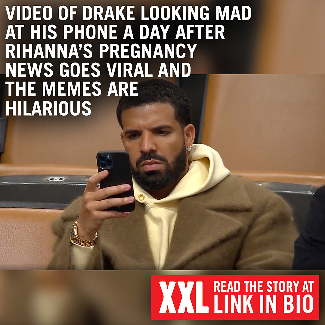 Drake Caught on Video Looking Upset at His Phone Sparks New Meme - XXL