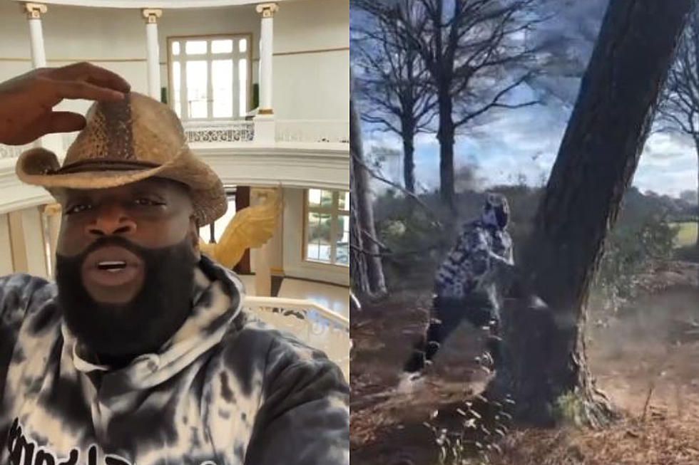 Rick Ross Refuses to Pay $10,000 to Cut Down 10 Trees, Buys Chainsaw and Does It Himself &#8211; Watch