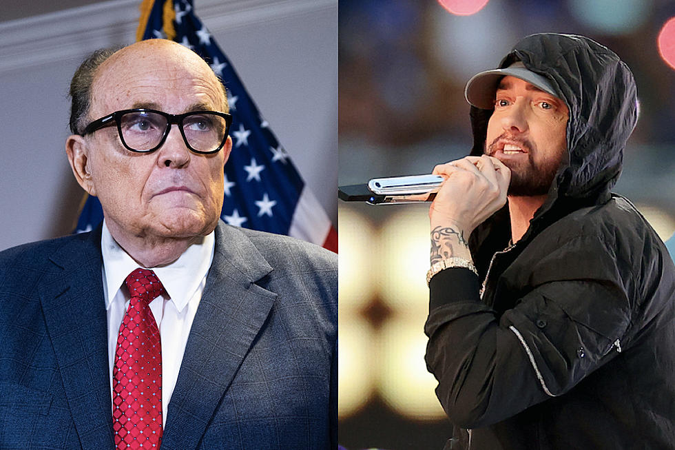 Rudy Giuliani Slams Eminem for Kneeling at 2022 Super Bowl