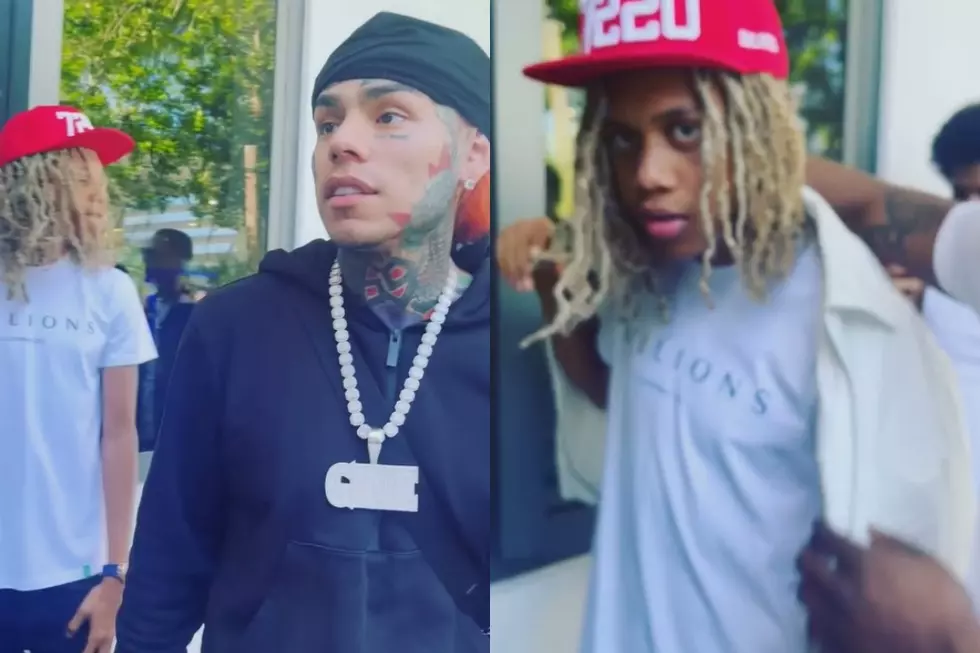 6ix9ine Meets Lil Durk Look-Alike Perkio, Gives Him a King Von Jacket – Watch