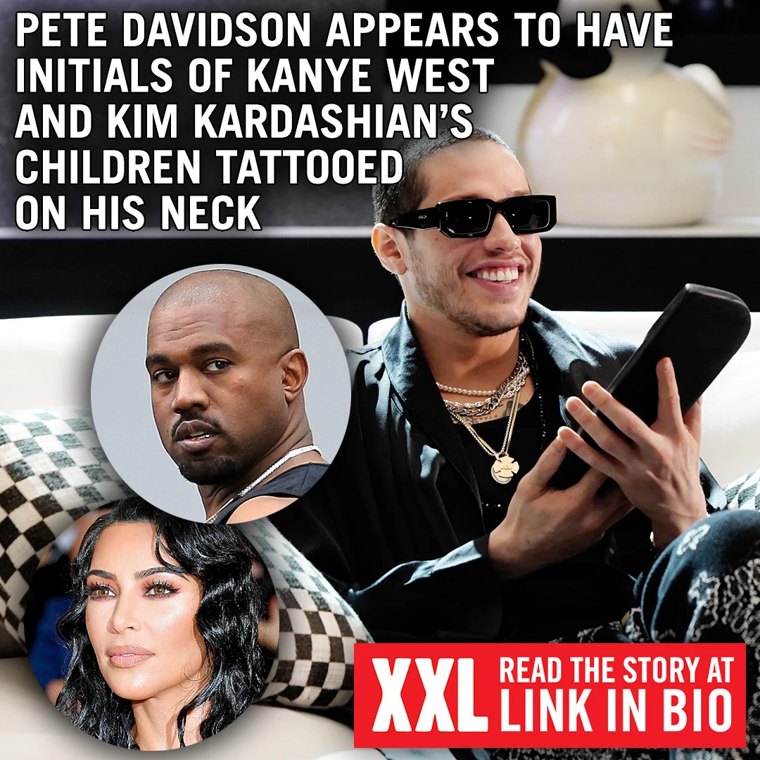 STRAPPED  HipHopRap News on X Pete Davidson got a tattoo of Kim  Kardashian amp Kanye Wests kids names  httpstco3VGyS4driF   X