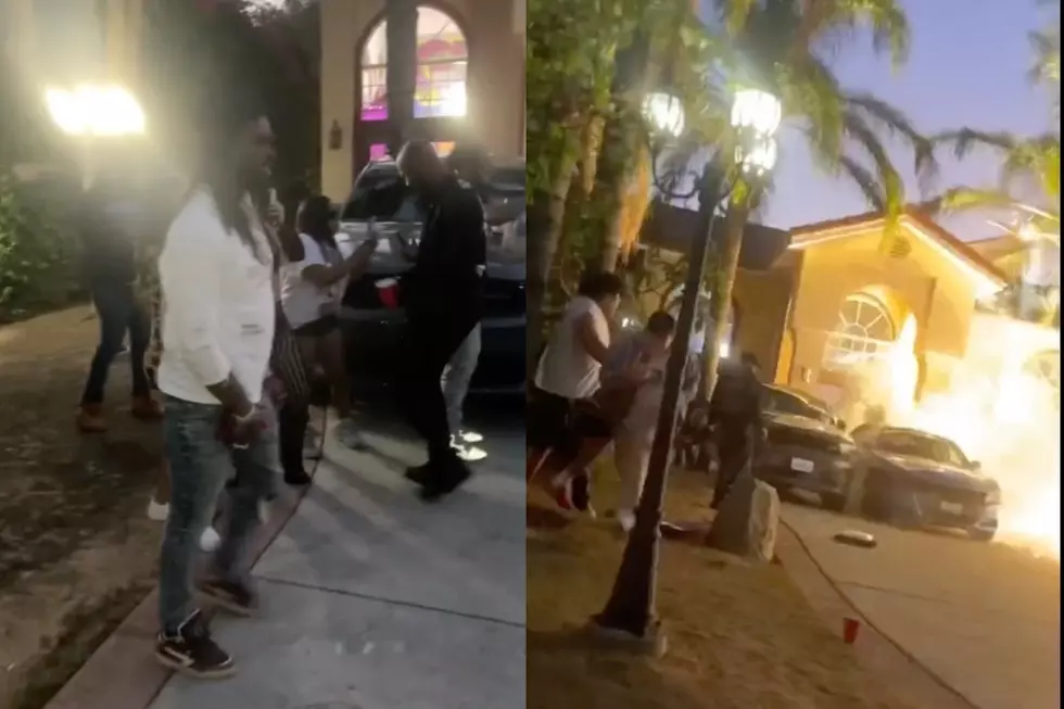 Chief Keef Fireworks Go Haywire, Nearly Set House and Cars on Fire &#8211; Watch