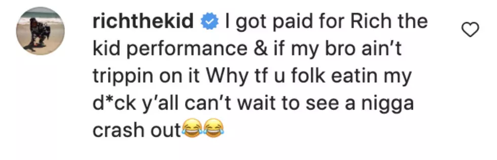 Rich The Kid comments on video of him hanging out with Li Durk