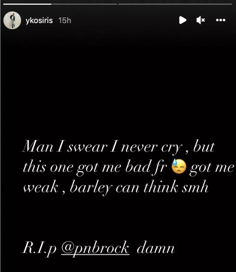 YK Osiris comments on PnB Rock's death on Instagram.