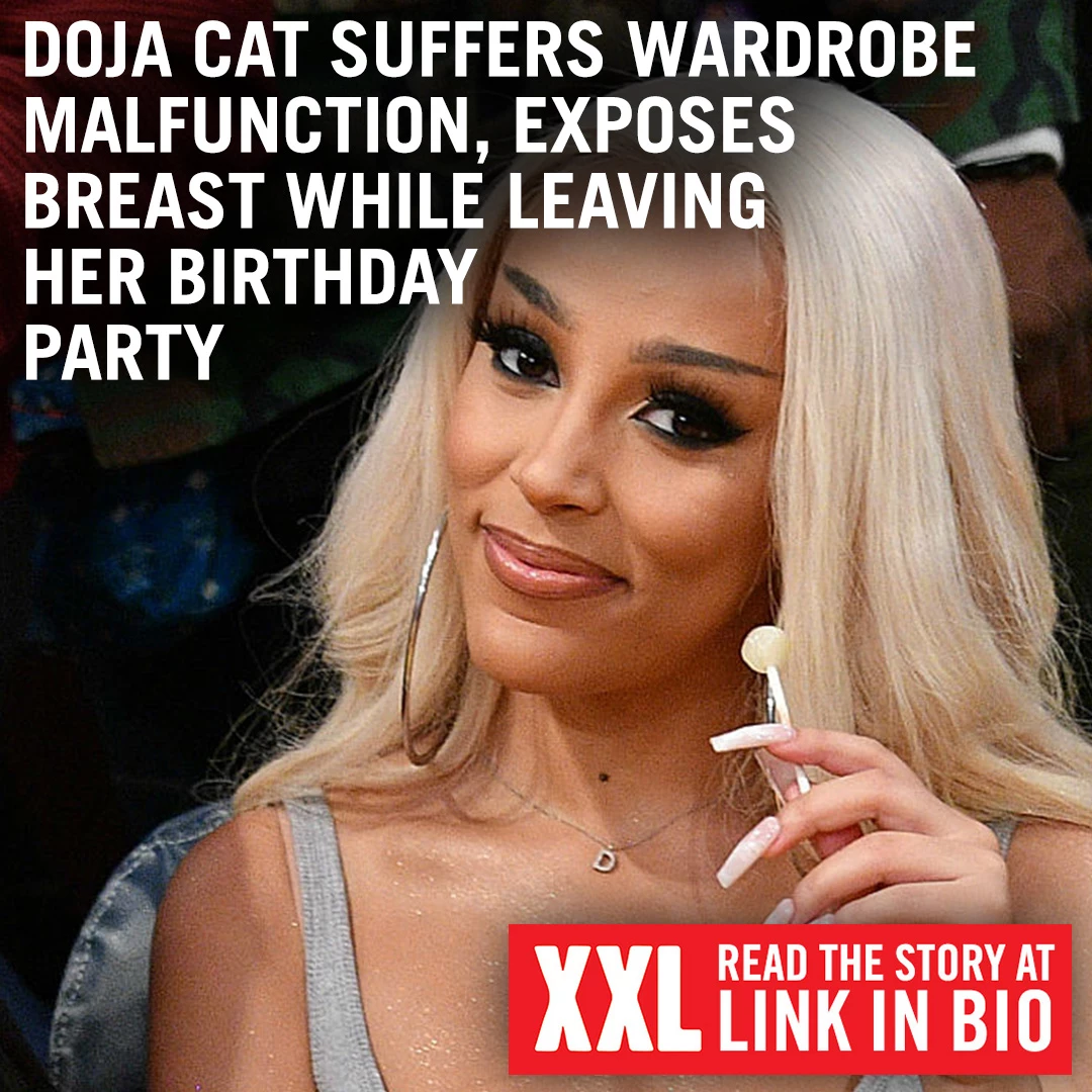 Ariana Grande Porn Tits - Doja Cat Exposes Breast Due to Birthday Party Wardobe Malfunction - XXL